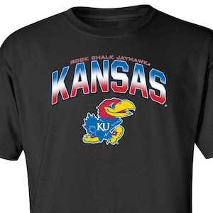 Kansas Jayhawks Tshirt | Full Color Kansas Fade | KU Jayhawks Cotton Shirt | Unisex T-Shirt | Kansas Merch | University of Kansas Apparel