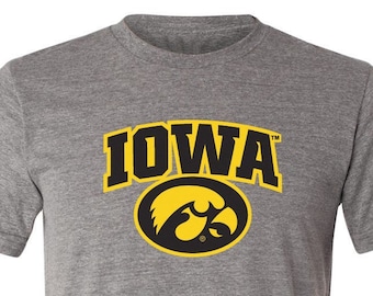 Iowa Hawkeyes Premium Tee Shirt | IOWA Arch Oval Tigerhawk | Iowa hawkeyes shirt hawkeye tshirt iowa tshirt iowa hawkeyes t-shirt apparel