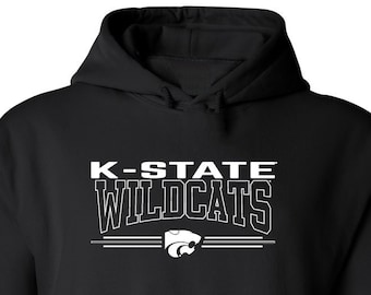 K-State Sweatshirt | K-State Hoodie | KSU Sweatshirts | Kansas State Sweatshirt | Kansas State University Hoodie | Wildcats Powercat Stripes