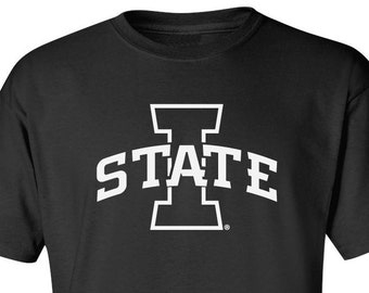 Iowa State Cyclones T-Shirt Blackout Logo t shirt cyclone t-shirt ISU tshirt I-State tshirt ISU Cyclone apparel unisex big and tall clones