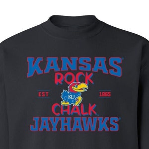 Kansas Jayhawks Sweatshirt | Rock Chalk | Jayhawks Crewneck | Kansas Sweatshirt | Kansas Jayhawks Apparel | Unisex Crewneck Fleece