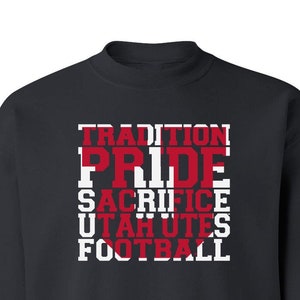 Utah Utes Crewneck Sweatshirt | Utah Utes Sweatshirt | Utah Sweatshirt | Utes pullover | Utah Utes Football Tradition | Utah Crewneck Fleece