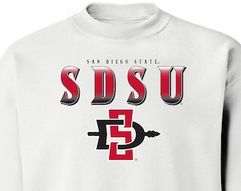 San Diego State Aztecs Crewneck Sweatshirt | Full Color Fade Primary Logo | SDSU Apparel | San Diego State Sweatshirt | SDSU Aztecs Fleece