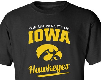 Iowa Hawkeyes Tee Shirt Script Hawkeyes Iowa Hawkeye shirt hawkeye t-shirt iowa tshirt iowa gear iowa hawkeye sports apparel big tall sizes