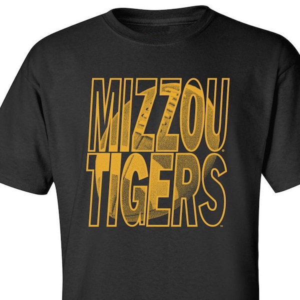 Missouri Tigers Tee Shirt | Mizzou Tigers Football Image | Missouri Shirt | Missouri Tshirt | Missouri Tigers Apparel | Mizzou Big and Tall