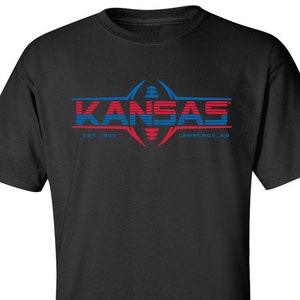 Kansas Jayhawks Tshirt | KU Football Laces | KU Jayhawks 100% Cotton Shirt | Unisex T-Shirt | Kansas Merch | University of Kansas Apparel