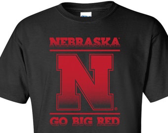 Nebraska Tee Shirt Go Big Red Nebraska Huskers shirt cornhusker tee nebraska cornhuskers tshirt husker apparel nebraska gear husker sports