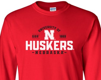 University of Nebraska HUSKERS Block N Tee Shirt Long Sleeve