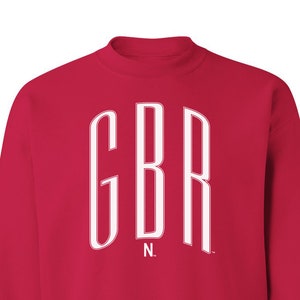 Nebraska Huskers Crewneck Sweatshirt | Giant GBR | Nebraska Cornhuskers sweatshirt | Husker sweatshirt | Nebraska Sweatshirt Fleece Apparel