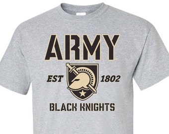 Army Black Knights Tshirt | Est 1802 | Army Shirt | Black Knights Shirt | United States Military Academy Apparel | Unisex West Point Tee