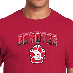 USD Coyotes Tshirt | Full Color Coyotes Fade | South Dakota Shirt Paw Logo | USD Tee Shirt | USD Coyote T-Shirt | University of South Dakota