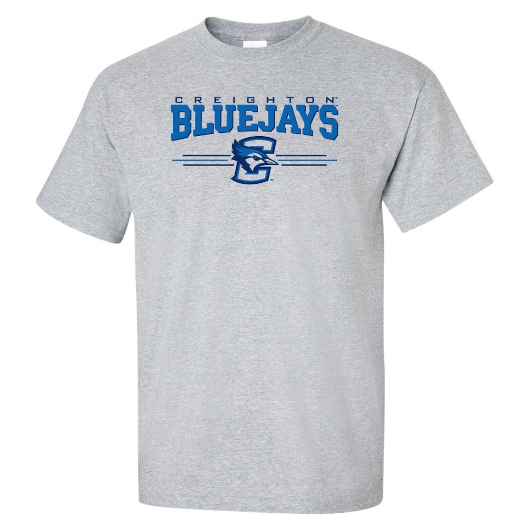 Creighton Tshirt 3 Stripe Logo Creighton Bluejays Shirt 100 Cotton Unisex Tshirt Creighton