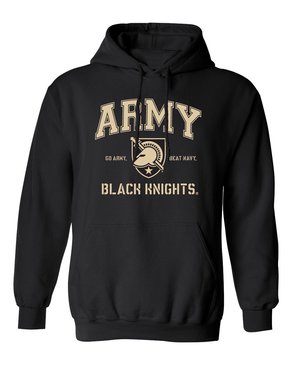 Army Black Knights Hoodie Primary Logo Black Knights Hooded Sweatshirt USMA Hoodie Army Hoodie Black Knights Gear USMA Apparel Etsy