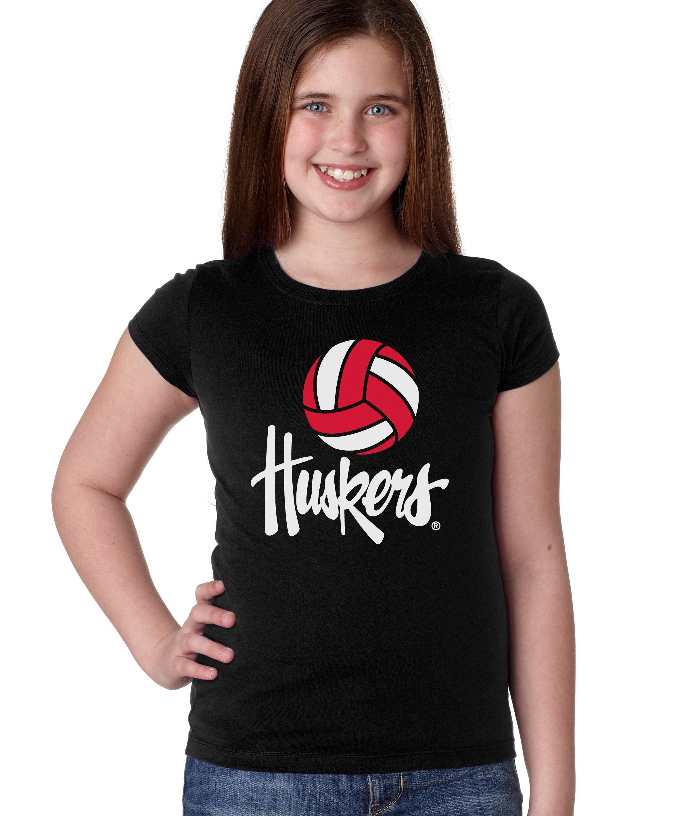 Nebraska Volleyball Script Huskers Girls Shirt Huskers Volleyball Youth