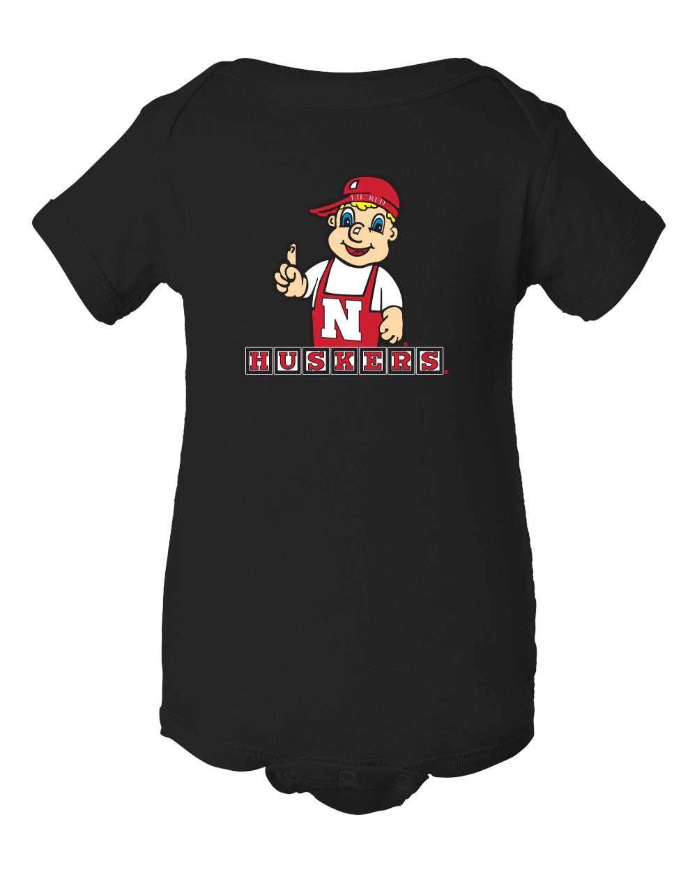 Nebraska Cornhuskers Bodysuit Infant Lil Red Huskers Youth Apparel Officially Licensed Husker Gear With Little Red Mascot Cute Romper Etsy UK