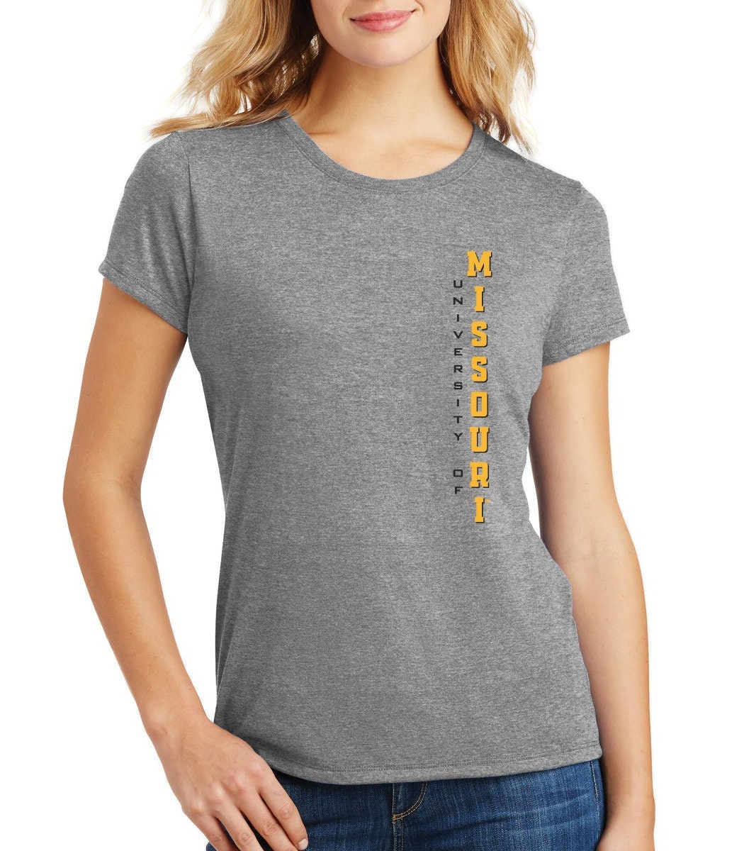 Missouri Womens Shirt Missouri Tigers Shirt Vertical - Etsy