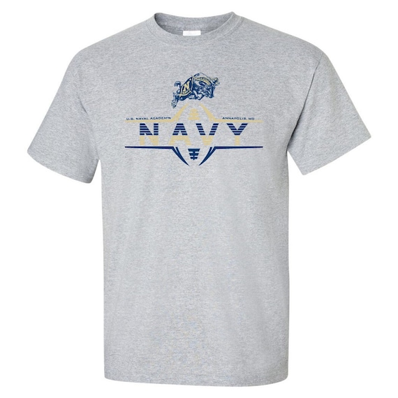 Navy Midshipmen Tshirt Laces Goat Navy Shirt Unisex T-shirt