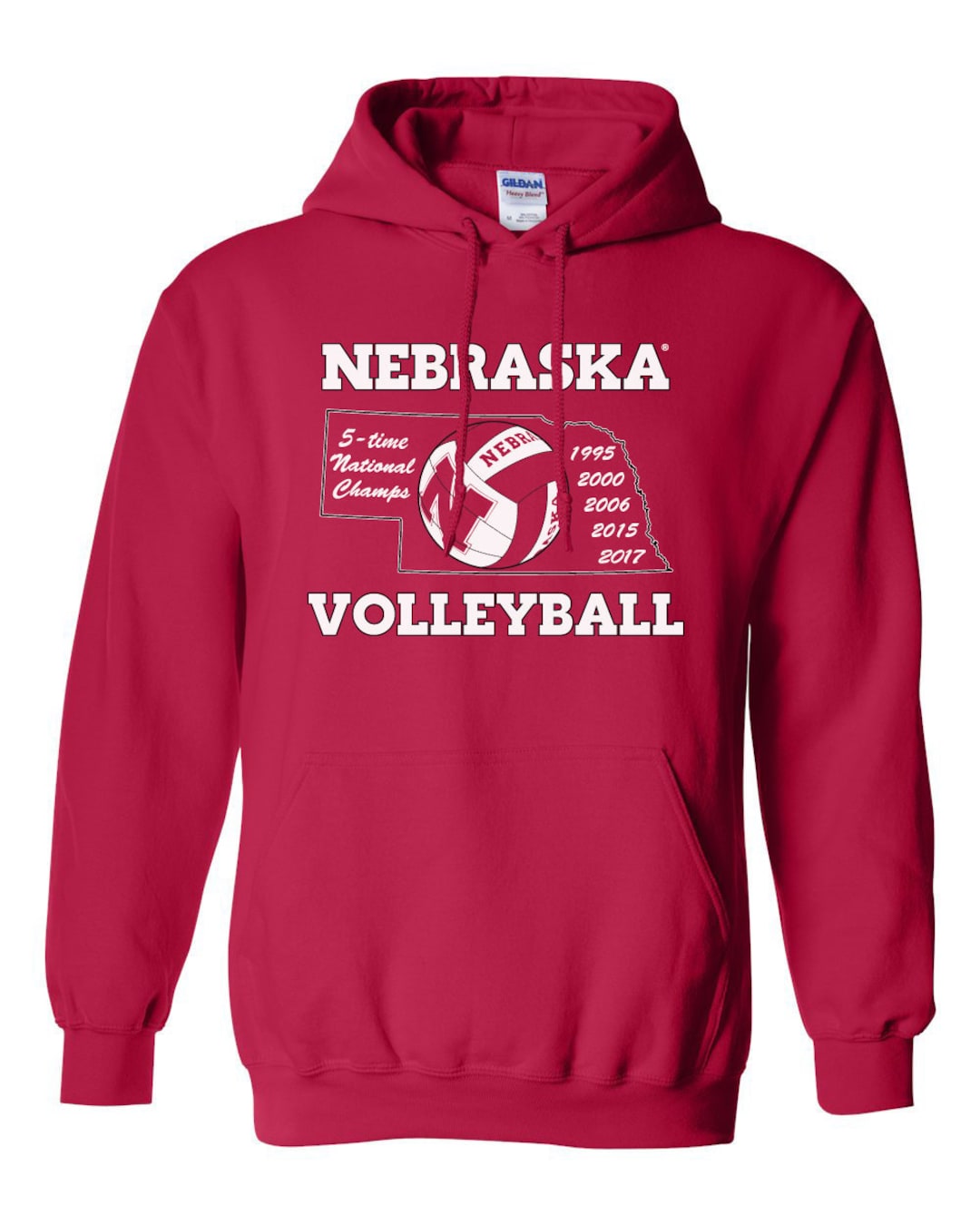 Nebraska Cornhuskers Volleyball Sweatshirt Nebraska Huskers Volleyball