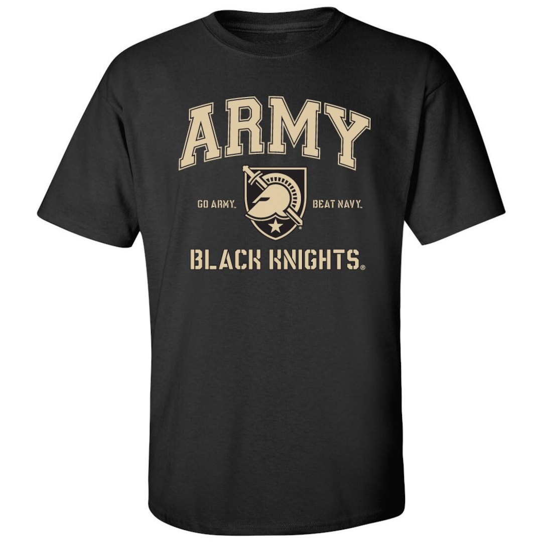 Camiseta de los Caballeros Negros del Ejercito Logotipo principal Camisa del Ejercito Camisa de los Caballeros Negros Ropa de la Academia