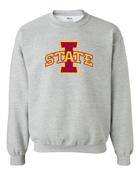 CornBornApparel Iowa State Cyclones Sweatshirt Primary Logo Cyclone Crewneck Sweatshirt ISU Fleece Sweat Shirt I-State Sweatshirt ISU Apparel Unisex Big