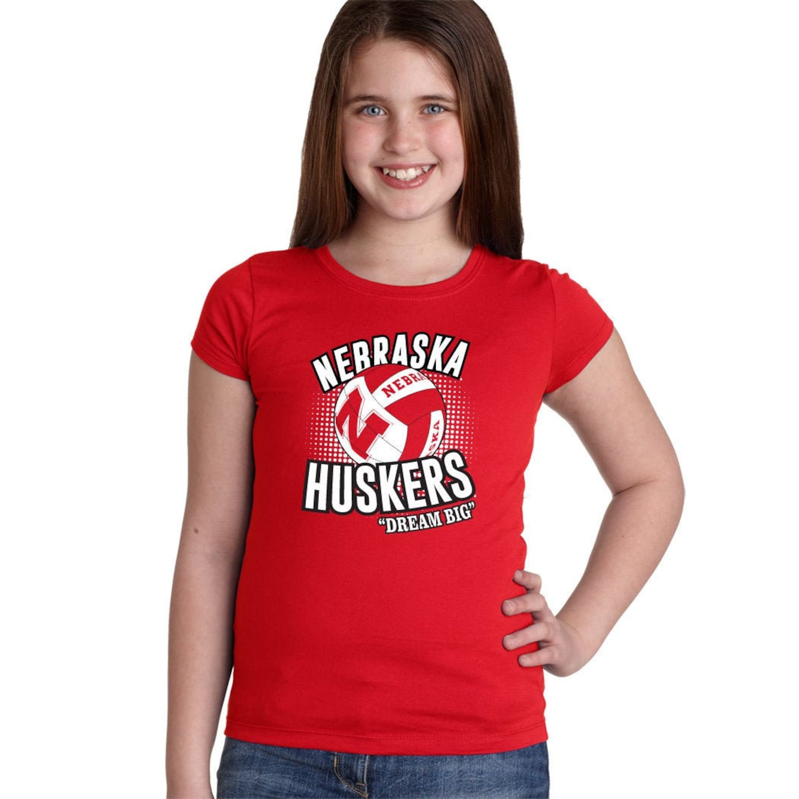 Nebraska Volleyball Husker Girls Tee Huskers Volleyball Youth Tshirt