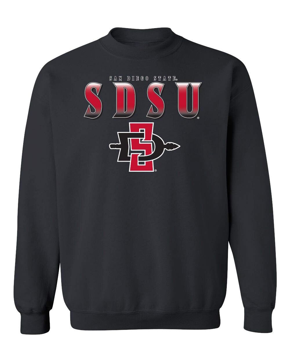 San Diego State Aztecs Crewneck Sweatshirt | Full Color Fade
