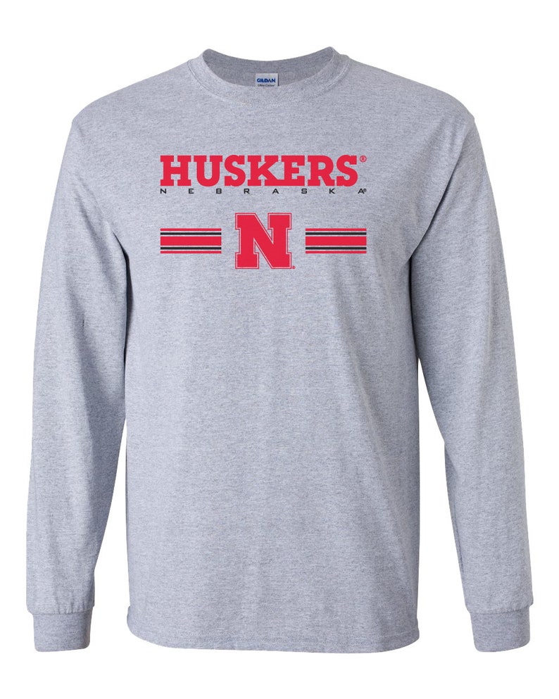 Nebraska Huskers Stripe N Tee Shirt Long Sleeve Nebraska Huskers Shirt