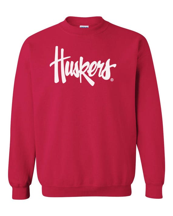 Nebraska Cornhuskers Sweatshirt Legacy Script Huskers Crewneck Sweatshirt Nebraska Huskers Fleece Cornhusker Pullover Nebraska Husker Gear Etsy