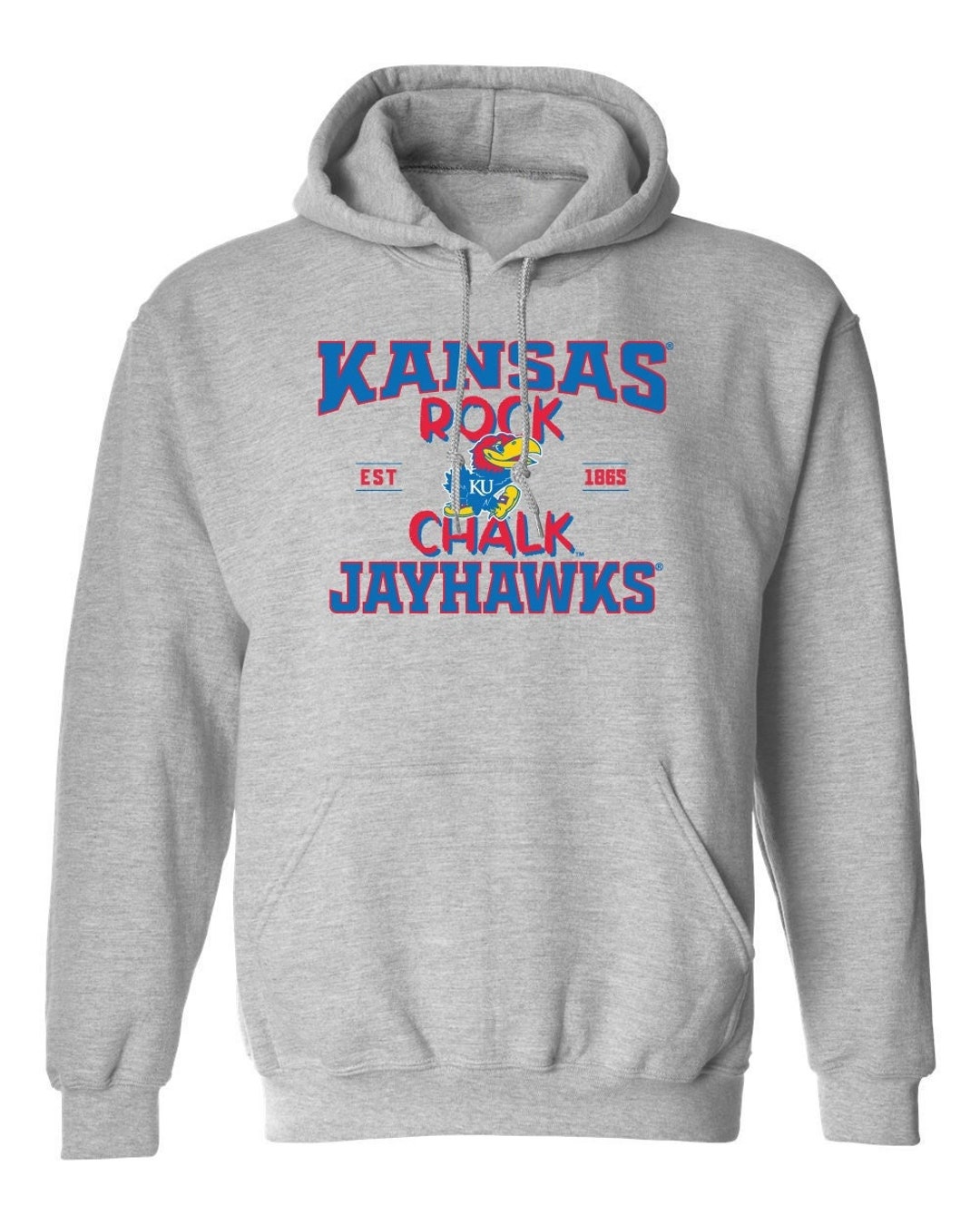 Kansas Jayhawks Hoodie Rock Chalk Jayhawks Hooded Sweatshirt Kansas