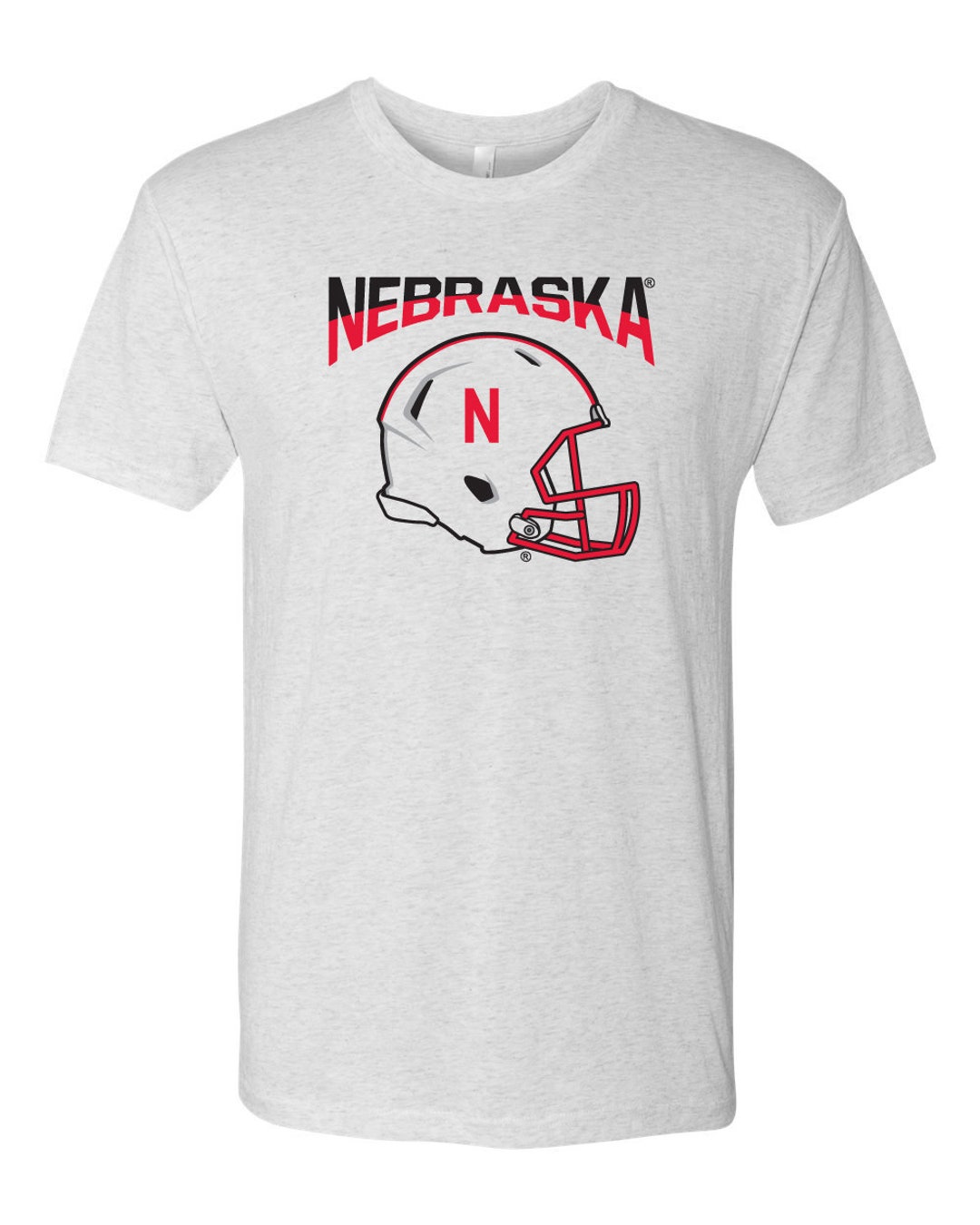 Nebraska Huskers Tee Shirt Nebraska Football Helmet Nebraska