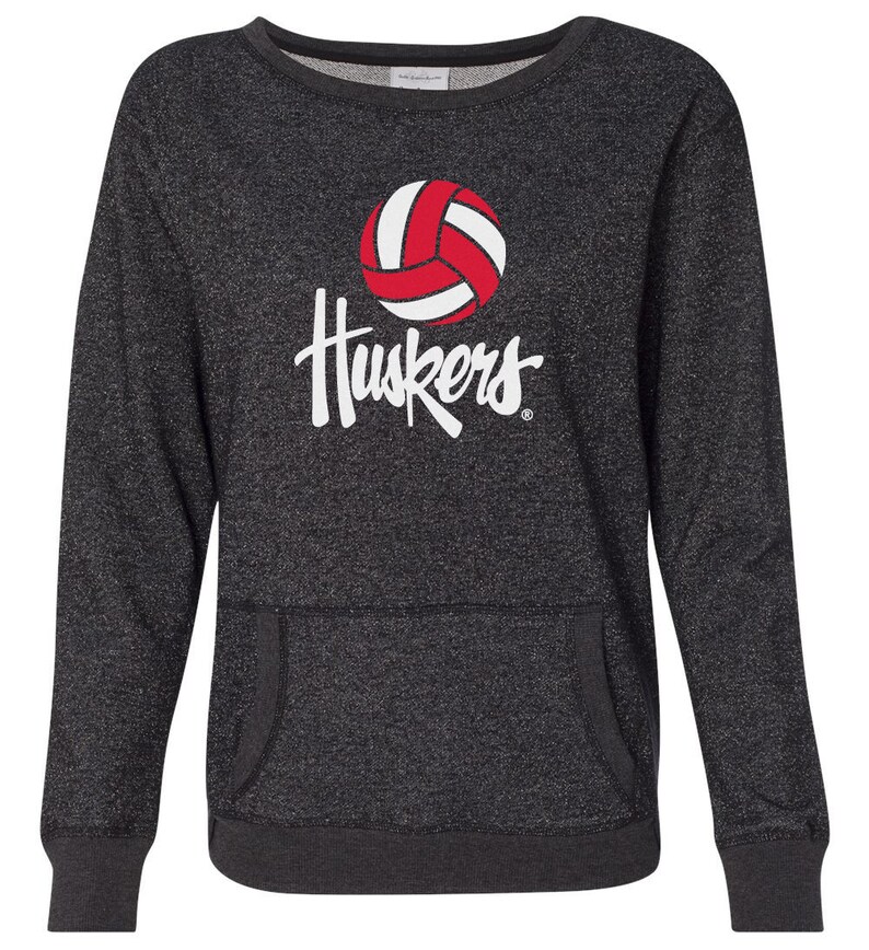 Nebraska Huskers Womens Volleyball Sweatshirt Womens Nebraska Etsy