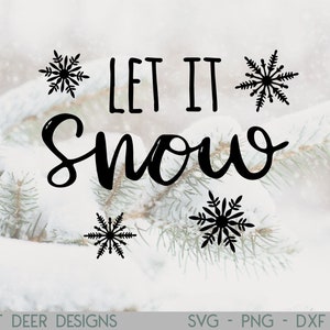 Laat het sneeuw SVG | Laat het sneeuw | Winter SVG | Kerst SVG