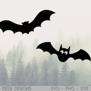 Halloween Bats SVG: Spooky Bat Clipart (Digital Download)
