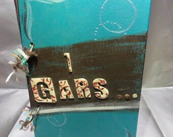 Mini Album Scrappé à personnaliser couvertures en cartons toilés