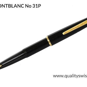 Montblanc No. 31P Broad Point Semi-Flex Solid 14K Gold Wing-Nib Fountain Pen, Germany 1960s **