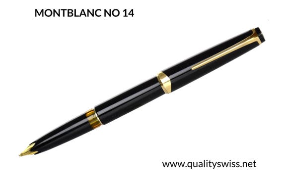 Montblanc Meisterstück No. 14 Fountain Pen Broad Oblique 18k Gold