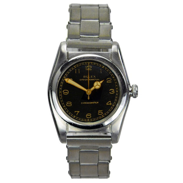 Vintage Rolex Oyster "Bubbleback" Chronometer Wristwatch Ref. 2940, Switzerland 1940s