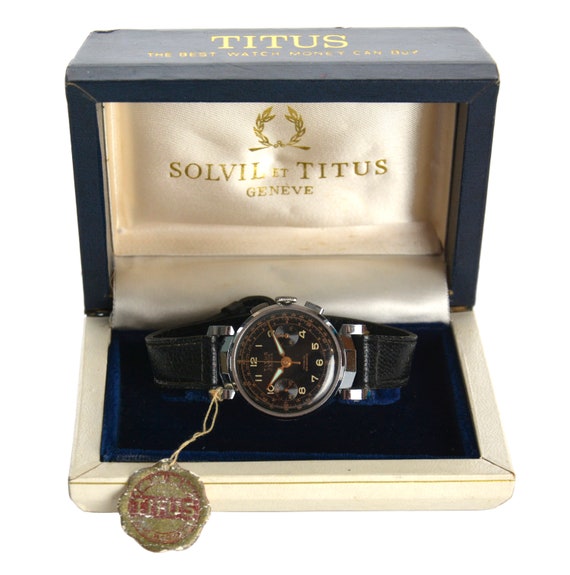 Titus ditisheim Movable Lug Chronograph Wristwatch Etsy Australia