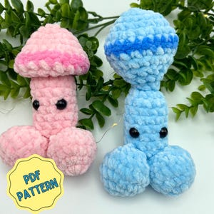 Pop It Penis Crochet Pattern, Amigurumi Penis Plushie Pattern, Peekaboo Willy, Beginner Friendly, Instant Digital Download, PDF File