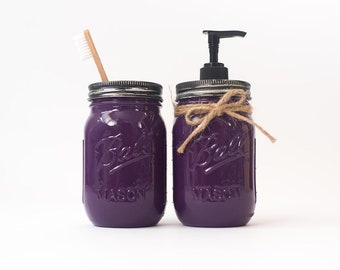 Augneveres Pot De Brosse À Dents Mason Jar Large Mouth Bouteille En Verre Portedistributeur De Savon Ensemble D/'accessoires De Salle De Bain Ne Contient Pas Le Contenu Du Pot 1319984465in first-rate