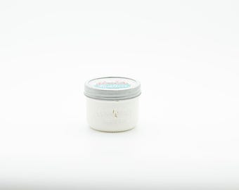 Glossy Mason Jar Soy Candle ~  Reindeer Games/Pale Cream  8oz