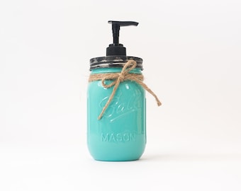 Glossy Mason Jar Soap Dispenser ~ Typhoon High Gloss