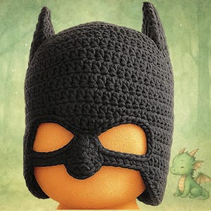 Crochet Bat Cowl: Handmade Hood with Bat Ears