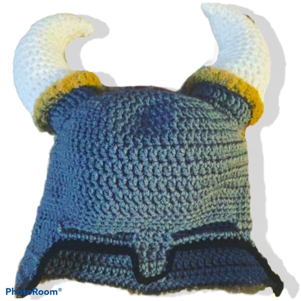 Knitted Viking Hat Etsy