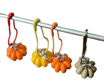 Marcapuntos para ganchillo o tejido de punto / Marcapuntos calabaza