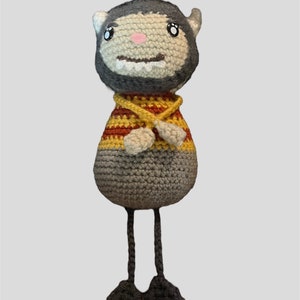 Where the Wild Things Are Inspired Carl Doll – Handmade Plushie – Soft Amigurumi Toy – Perfect for Storytime and Collectors