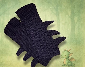 Guantes sin dedos de murciélago: guantes de disfraz de cómic