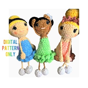 Ballet Doll Amigurumi Crochet Pattern – PDF Guide for Handmade Ballerina Dolls