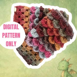 Crochet Dragon Scale Gloves Pattern (Digital Download)