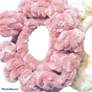 Velvet scrunchies | Hair tie | crochet scrunchy